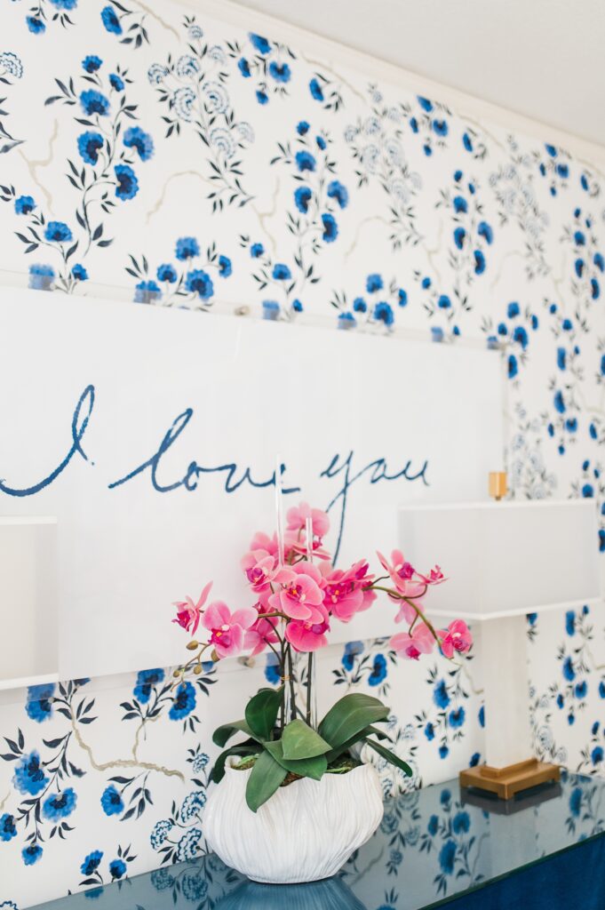 Brand photo of a frames art piece saying "I love you"