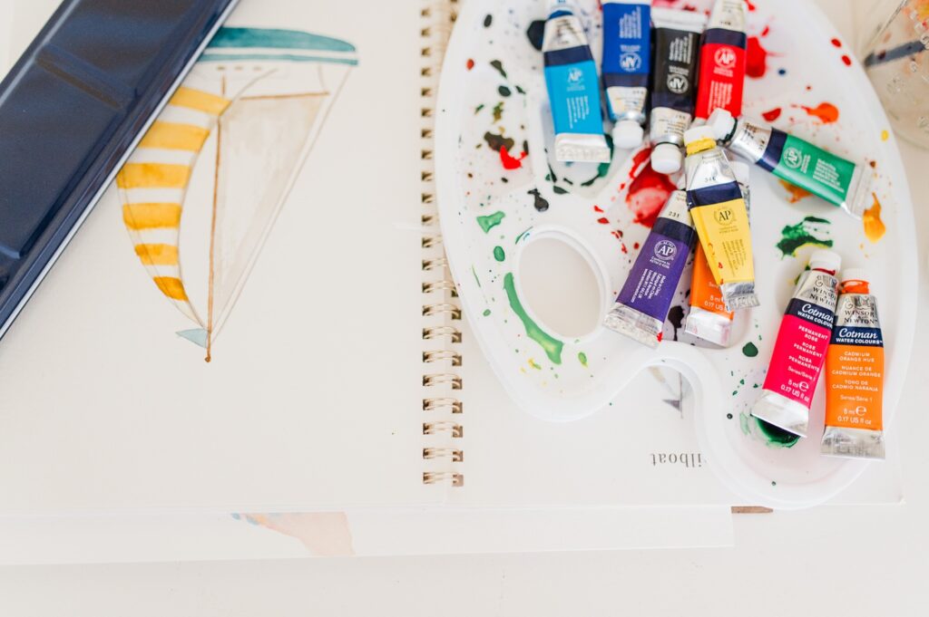 Brand photo of watercolor paints
