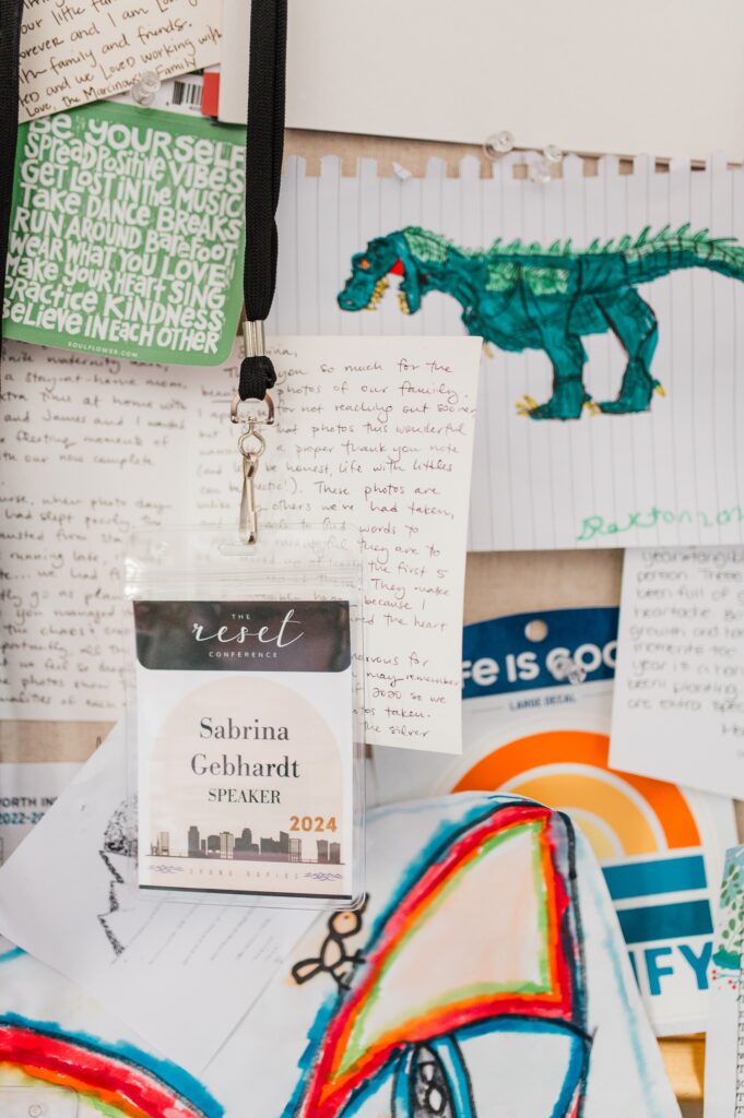 Brand photo of fun pin board with notes on it